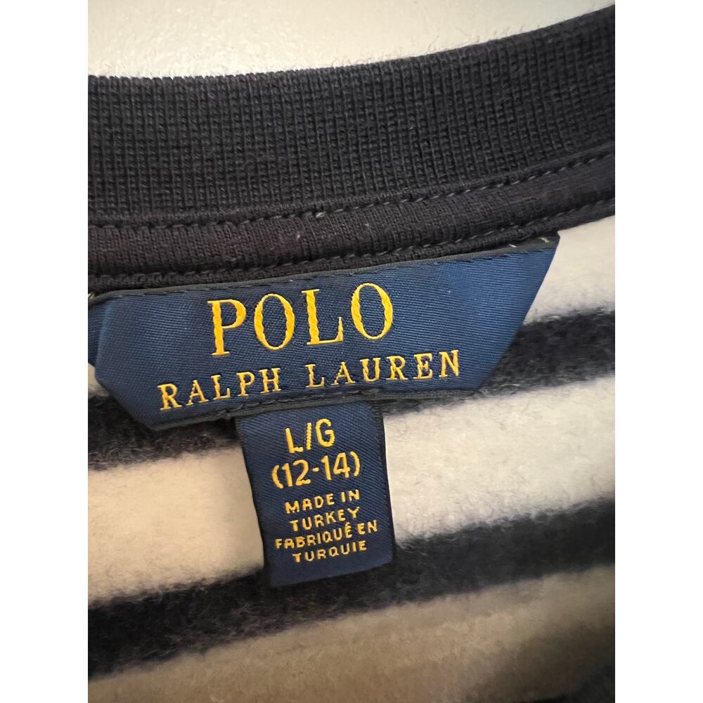 Polo Ralph Lauren Big Girls Polo Bear Fleece Dress L(12-14) Quiet Luxury Preppy - Picture 3 of 5